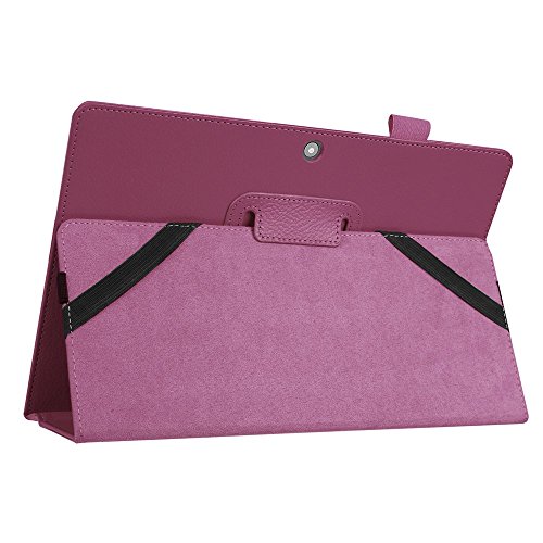 AVIDET Lenovo Miix 310 Hülle Case Etui Tasche, Ledertasche Schutzhülle Bumper Hüllen Tasche Leder Hülle Ultra Slim Lederhülle Flip Case Etui für Lenovo Miix 310 (Lila) - 6