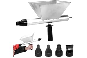 HOVCEH Electric Mortar Pointing Grout Gun, Mortar Gun for Pointing Drill, Cement Grouting Machine, Pointing Grouting Machine with 4 Removable Nozzles, Cement Gun for Pointing, Bricks Wall Decoration