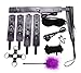 Price comparison product image (Pack Of 10)S-Ex Straps For Under Bed Restraints Bondage Romance S-Ex Play SM Bondage Restraining Fetish Fur Game Tie Up Handcuffs Mattress Harness Things Blindfold Whips Toys Adults Kit Couples,Adult S-Ex T-Oys Set,Purple