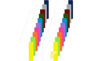 JOY & INSPIRATION 400 Stück Haftstreifen-Tabs 20 Sets 10 Farben Index Haftmarker Farbige Seitenmarkierungen Repositionierbare Bandfahnen für Bücher Binder und Aktenordner