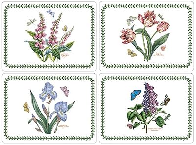 Pimpernel Lot de 4 sets de table Motif jardin botanique (Grand)