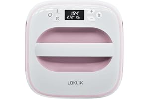 LOKLiK Easy Heat Press Rose Presse Chauffante Compacte Thermocollante Impression Textile
