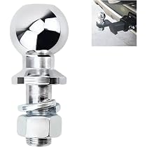 Sfera Per Gancio Di Traino 50 Mm - 3,5 Tonnellate, Cromata, In Acciaio, Per Trattore E Rimorchio, Diametro Perno 22 Mm