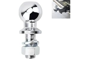 DYOUEN Anhängerkupplungskugel 50mm Kugelkopfbolzen Ackerschiene Gerade Kugelkopf, für Ackerschiene bis 5 Tonnen Traktor Verlängerung (22MM)