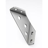 Proalet Y&ouml;ns&uuml;z K&ouml;şe Bağlantı Aparatı, 62x23x18 mm, 1 mm Kalınlık, Montaj Plakası, Ahşap, Raf, Masa, Dolap Bağlantısı, Mobilya