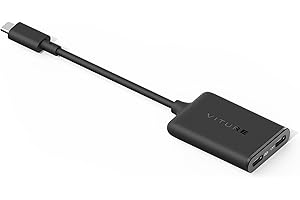 ‎VITURE Adapter ładujący VITURE USB-C XR do iPhone'a 16/15, umożliwiający korzystanie z wielu ekranów, ulepszonego 3DoF, przestrzennego 3D, funkcji wideo VR, pasuje do iPhone'a 16/15, ładowanie i odtwarzanie