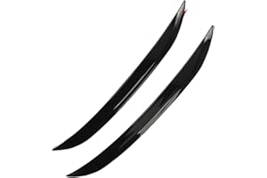 DAUZ Wheel Arch Protector Trim Lips, Glossy Black Universal Fit Rubber Wheel Eyebrow Strip Anti Collision for Most Cars for Accord (33.5cm)