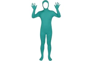 ‎SKFLABOOF Ganzkörperanzug Damen Herren Greenscreen Anzug Zentai Suit Halloween Ganzkörper Slenderman Kostüm Jugendliche Bodysuit Man Catsuit Männer