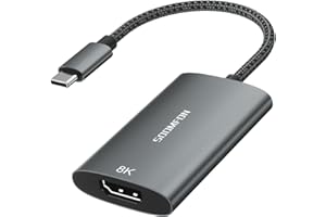 SOOMFON Adapter 8K USB C na HDMI, adapter USB C-HDMI 8K przy 30 Hz / 4K przy 120 Hz, kompatybilny z MacBook Pro Air, iPad Pro, Pixelbook, Dell XPS, Samsung Galaxy S21 S20 itp.