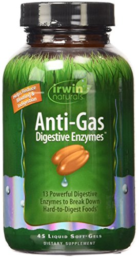 Anti-Gas enzimas digestivas, 45 Liquid Cápsulas Blandas de Irwin Naturals -