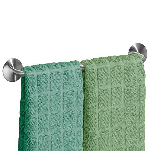 InterDesign 82780EU Affixx, Peel-and-Stick Starker Selbstklebender Forma Handtuchhalter, 33 cm, Edelstahl, gebürstet, 4,5 x 39,37 x 5,72 cm - 4