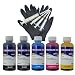 Produktbild Set mit 5 x 100 ml InkTec Nachfülltinte Tinte für Drucker Patronen HP 301 301XL Black und Color