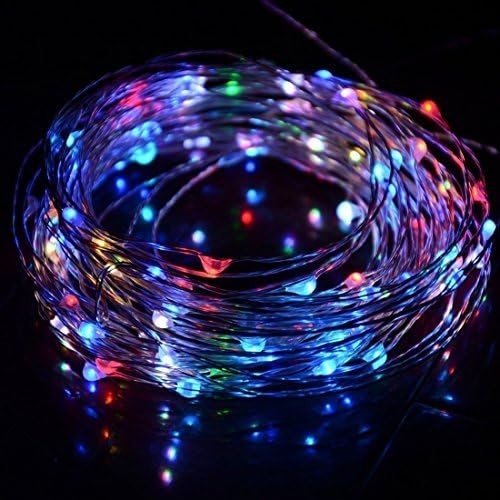 LED String Lights, Willor 100 Leds 10M Indoor Outdoor Waterproof String Fairy Lights Dimmable Rope Change Lights with Power Adapter and Dimmer Controller 4 Modes Lighting for Christmas Xmas Decorations Tree Wedding Garden Patio (RGB)