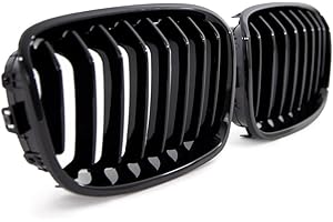 ‎DM AUTOTEILE DM Autoteile Set Performance Kühlergrill kompatibel für BMW 1er F20 F21 Bj 11-15 schwarz glanz