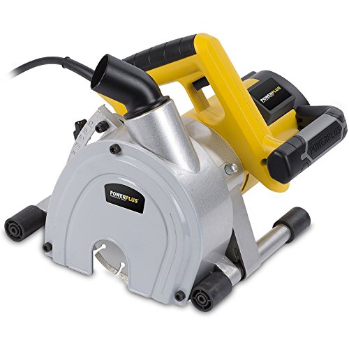 Mauernutfräse Schlitzfräse Mauerfräse mit 1.800 Watt Leistung 150 mm Diamanttrennscheiben – Art. POWX0650