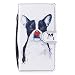 Produktbild LMAZWUFULM Hülle für Samsung Galaxy J5 (2017) DUOS / SM-J530 (5,2 Zoll) PU Leder Magnetverschluss Brieftasche Lederhülle Malerei Rote Nase Bulldog in Traurigkeit Muster im Book Style mit Stent-Funktion und Karten Slot Holster Ledertasche Flip Cover für Samsung Galaxy J5 (2017) DUOS Farbe-4