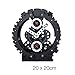 Produktbild kreative Wohnzimmer Uhr Retro-Uhr Mechanische Konstruktion Getriebe Wecker Mode-Schmuck Uhren Desktop-Uhr-B