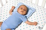 Orthopädisches Plattkopf Babykissen mit zwei entfernbaren Bezügen beugt vor / heilt Plagiozephalie (Schiefschädel-Kopfform) | Babykopfkissen für die korrekte Kleinkind-Position, perfekt für den Kinderwagen, das Kinderbett oder die Wiege – KoalaBabycare – Babykissen gegen Kopfverformung - 3