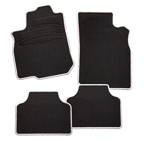 Preisvergleich Produktbild CarFashion Auto Fußmatte EDIT-BLACK'N-WHITE