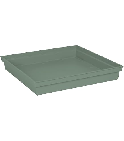 Soucoupes De Plantes Carrées - Lot De 3, 7 Pouces, En Plastique Robuste, Pour Intérieur Et Extérieur