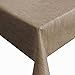 Produktbild Wachstuch Robuste Leinen Prägung Pro Braun Breite 140 cm Länge wählbar - 140 x 750 bzw. 750x140 cm abwaschbare Tischdecke Gartentischdecke