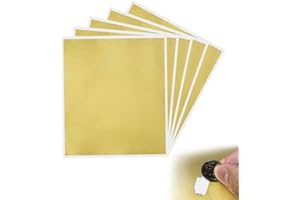 KBNIAN 5 Feuilles Cartes à Gratter Autocollant DIY Étiquettes à Gratter Rectangle Autocollant à Gratter Or Sticker à Gratter Scratch Card Sticker 23.5*20cm pour Scrapbook, Carte Postale, Fête, Cadeau