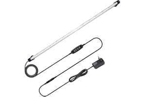 VARMHUS Tauchen Aquarium Licht,Aquarium LED Beleuchtung Die Fernbedienung kann 13 Farben und 5 Helligkeitsstufen einstellen,24/7 Automatischer Öffnungs-Schließzyklus und Timer (Azul+Blanco 71cm)