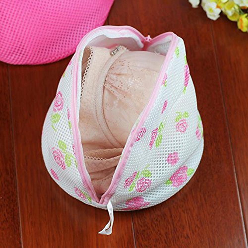 Demarkt Wäschebeutel Wäschenetz Wäschesack Ideal für BH, Unterwäsche, Socken, Strumpfhosen, Babysachen Stoffdruck - 5
