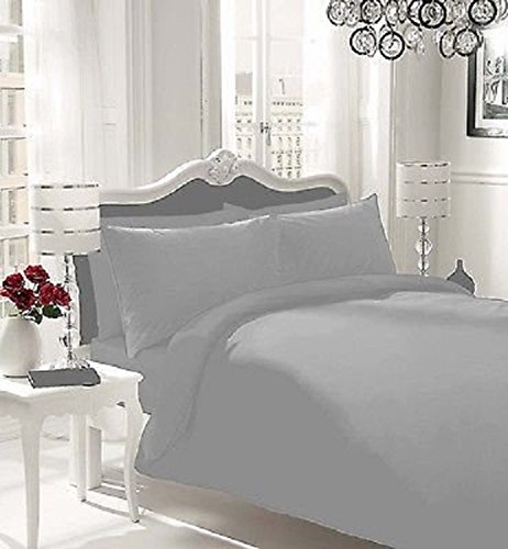 Think Louder Duvet Quilt Cover Case Single Double King Sizes Premium Quality Exceptionally Durable Duvet Set 400 Thread Count Bedding sheet Bedding Duvet Set 100% Egy Cotton Free Pillow Covers Grey Double