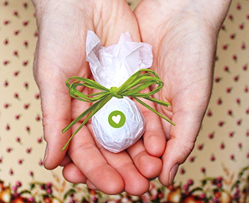 Seedball Gastgeschenk mit Herz, apfel