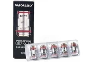 Vaporesso GTI Replacement Coils, 0.4 Ohm, Mesh, Sub-Ohm Vaping, Optimal Flavour, Vapour Production, Works with Armour Max, Armour S Kit, Vaporesso Vaping Coils, Pack of 5, No Nicotine