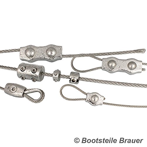 5 Meter Edelstahl – Drahtseil 7×7 D= 1,5 mm mittelweich, PVC ummantelt, transparent – Edelstahl A4 Stahlseil - 5