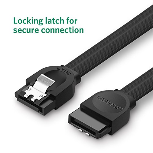 UGREEN SATA Kabel 0,5m HDD SSD Datenkabel bis 6Gbit/s mit 2 gerade Stecker 3PCS Schwarz - 2