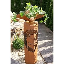 Skulpturen Statuen Mobel Wohnen Saule Konus H 100 Pflanzsaule Gartendeko Metall Rost Edelrost Stele Skulptur Fr Regnum Be