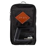 The case is made of high quality nylon material, durable and universal. Includes carabiner and belt buckle pin to take anywhere and prevent falls.
