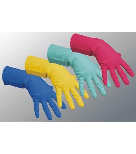 Vileda Handschuhe Multipurpose Der Feine Naturlatex blau Größe S : N Drogerie & Körperpflege