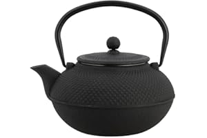 MENASTYL NOVASTYL – Théière en fonte noire OSAKA – 1,5L - Inspirée de l'art japonais - 7321423