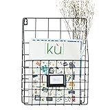 Material: Eisen, Kiefer Basis DZX Schmiedeeisen-Wandregal-Zeitschriften-Datei-Speicherkorb-Ideen-einfacher Und Warmer Lagerregal,A