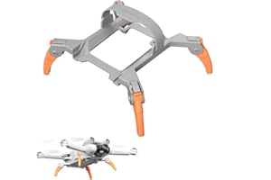 LTSKY Mini 3 Pro Tren de aterrizaje, Drone tren de aterrizaje plegable, 3 cm elevadores extensión Landing Gear para DJI Mavic Mini 3 Pro, accesorios de Drone (gris+naranja)…