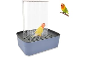 Afenau Ptasznic dla papużek falistych, prysznic o dużej pojemności, automatyczny cykl wody, prysznic dla ptaków, wielofunkcyjna wanna dla papużek falistych dla papużek falistych