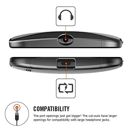 Spigen SGP11240 - Funda para Nexus 6  Negro Rojo