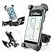 Produktbild Fahrrad Handyhalterung, Handyhalter Fahrrad Verstellbar Motorradhalter Halterung 360-Grad-Drehung Stabile Fahrradhalterung für Smartphone wie iPhone 7 / 6 Plus / 6 / 5s / 5 / 4 & Samsung Galaxy S7 / S6 Edge / S6 / S5 / S4 / S4 Mini / Note 3 / Note 4 / Note Edge usw.