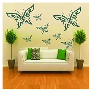 Kayra Decor Butterflies Reusable DIY Wall Stencil Painting for Home Decoration (PVC, 16-inch x 24-inch)