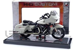 Maisto Harley-Davidson 39360-20110 kompatibel mit Harley Davidson CVO Road Glide, hellgrau/schwarz, 2018, 1:18, Fertigmodell