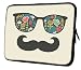 Snoogg Mustache Beach Life 10" 10.5" 10.6" inch Laptop Notebook Slipcase Sleeve Soft Case Carrying Case for Macbook Pro Acer Asus Dell Hp Sony Toshiba RS.499.00