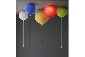LIUNIAN Plafoniera a palloncino colorato Lampada a soffitto moderna semplice, Lampadario decorativo per camerette per bambini, 25 cm di diametro, con lampadina da 5W