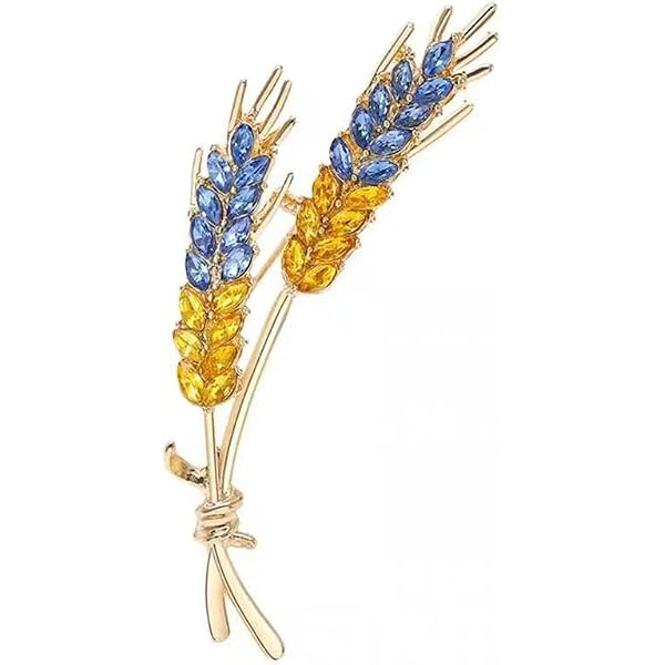 Ukraine EU Flaggen Anstecker – Metall Emaille Pin Freundschaft & Solidarität