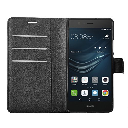 HTC U Play Hülle, IVSO Hohe Qualität Advanced Shock Absorption Technology Case Folio Tasche Cover für HTC U Play Smartphone (Für HTC U Play, Schwarz) - 3