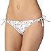 Iris & Edie Womens White Ditsy Floral Bikini Bottoms 8