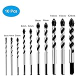 【Überlegene Leistung】 Starke Wolframcarbidspitze des spitzen Entwurfs kann verschiedenes Material leicht durchdringen, einfach zu lokalisieren, stabil bohren, schnelle Geschwindigkeit, die Grenze nicht brechen, ordentlich öffnen, glatt